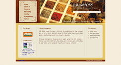 Desktop Screenshot of jbspices.com