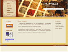 Tablet Screenshot of jbspices.com